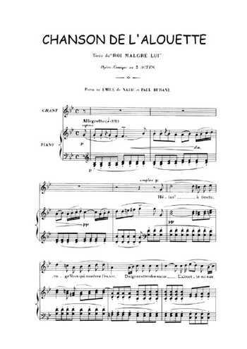 Chanson de l'alouette